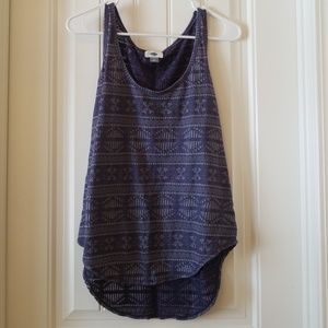 Blue Aztec patterned Old Navy Tank Top